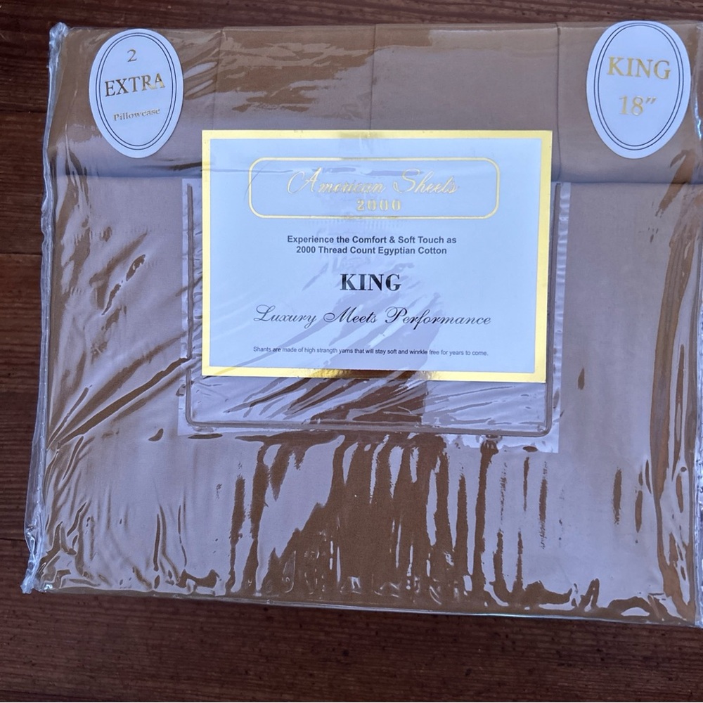 King Pillowcases - Luxurious Tan